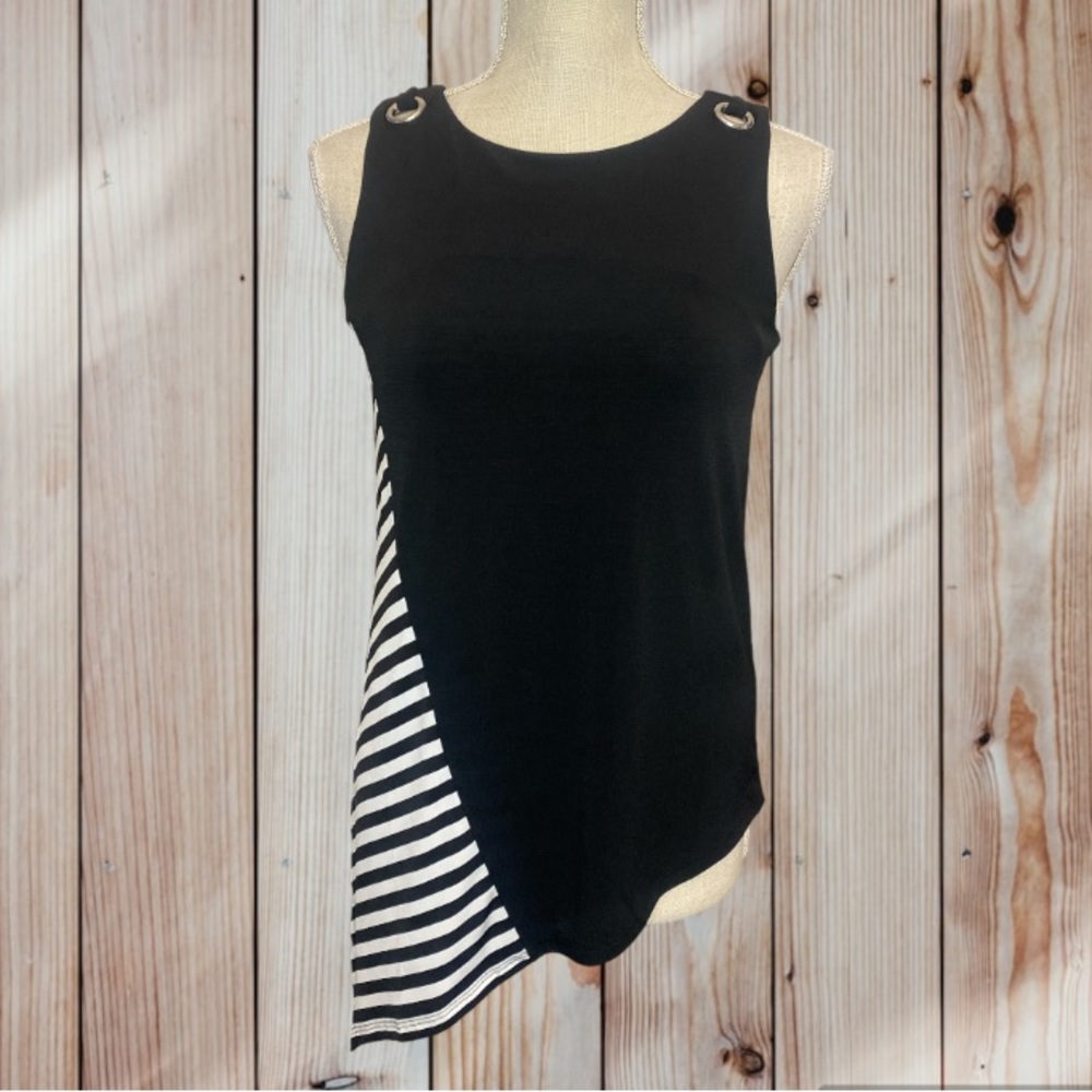 WHBM Asymmetrical Grommet Top